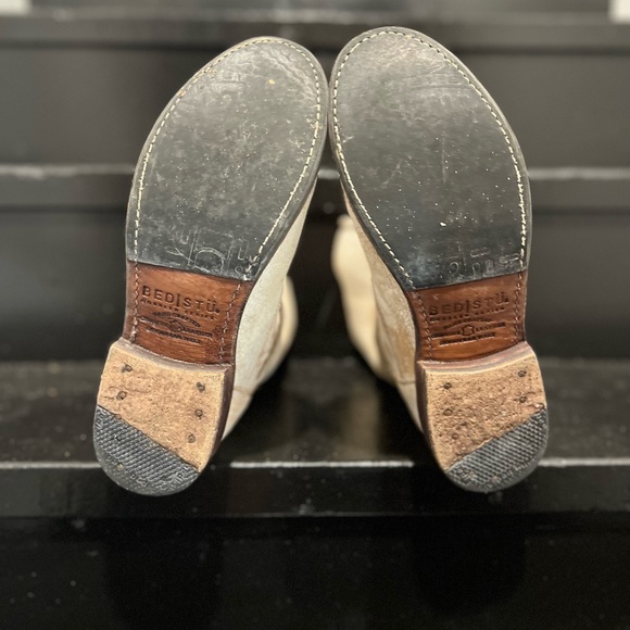 Bed Stu white / cream moto double zip mid- calf boots sz 8 - Picture 5 of 12